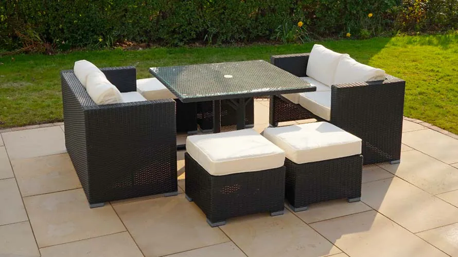 Harts Premium 8 Seat Sofa Cube Dining Set