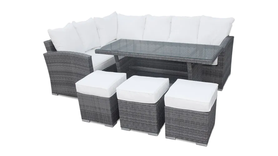 Harts Premium Rattan Sofa Dining Set 220cm x 170cm